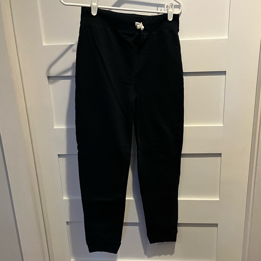 Lands End Kid’s Jogger Sweatpants Large Classic Navy